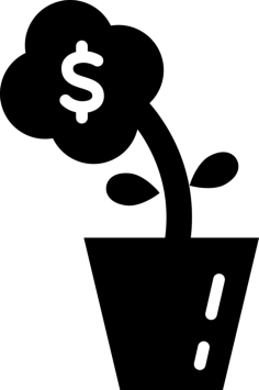 Money Flower Engraving Svg Design, Free Vectors File